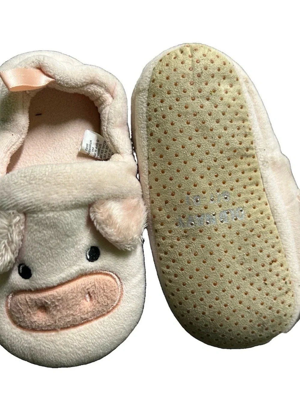 Toddler Pink Pig Slippers Size 7/8